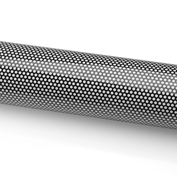 Perforated One Way Vision Black Print Media Vinyl Window Film