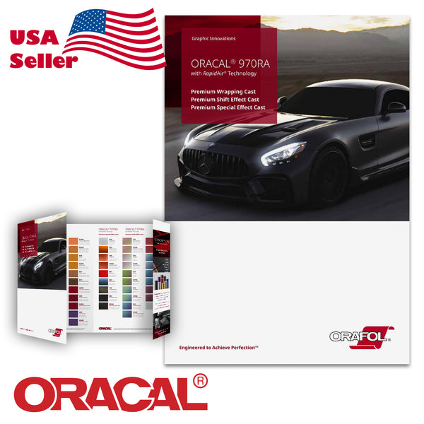Oracal Orafol 970RA RapidAir Technology Color Charts Guide Vinyl Sample Booklet