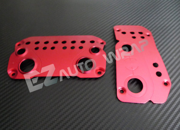 Aluminum Auto Pedal Set (Red)