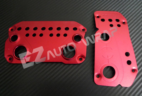 Aluminum Auto Pedal Set (Red)