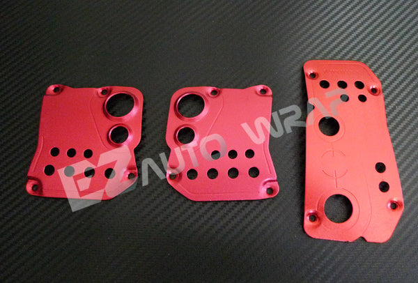 Aluminum Manual Pedal Set (Red)