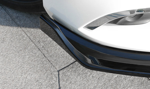 3pcs Front Bumper Lip for Mazda 6 2014-2018 PC-89665 (Carbon Fiber Textured Black / Gloss Black / Matte Black)