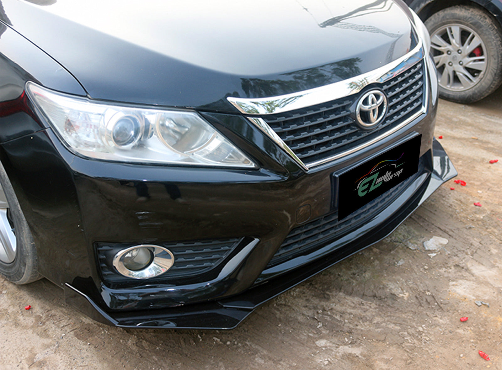 lippy☆ 3pcs Front Bumper Lip Universal PC-89668 (Carbon Fiber Textured