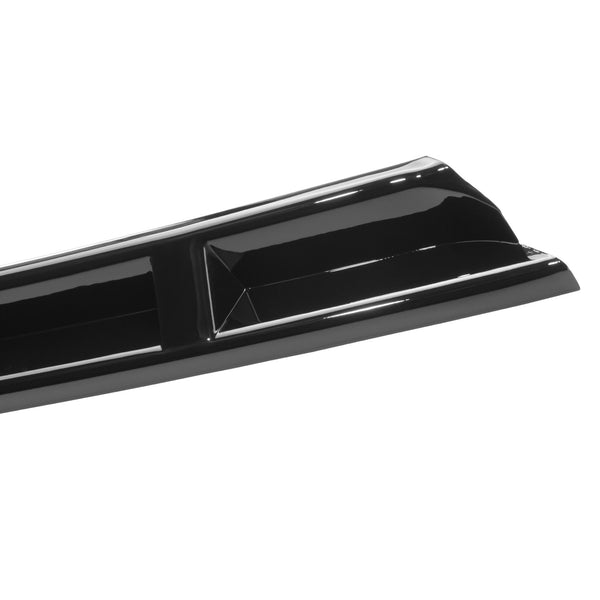 3pcs Front Bumper Lip For Volkswagen Golf 7 Base 2014-2017 PC-89687 (Carbon Fiber Textured Black / Gloss Black / Matte Black)