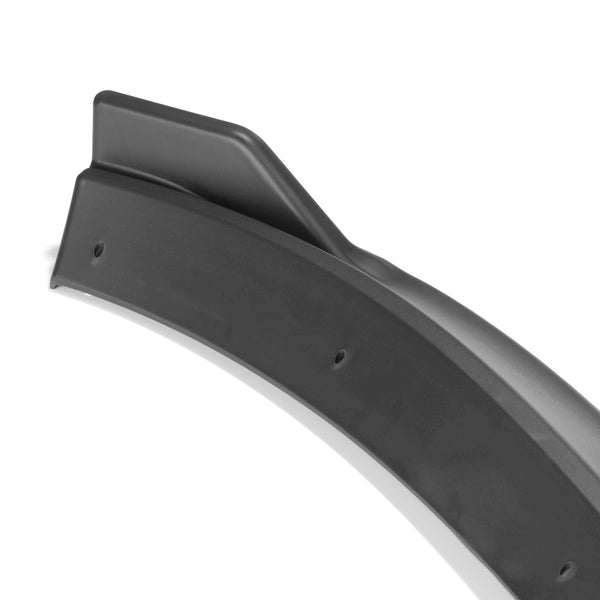 3pcs Front Bumper Lip For Volkswagen Golf 7 Base 2014-2017 PC-89687 (Carbon Fiber Textured Black / Gloss Black / Matte Black)