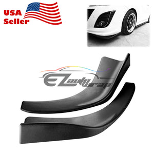Universal Front Bumper Splitter Matte Black PC-BLS08PU