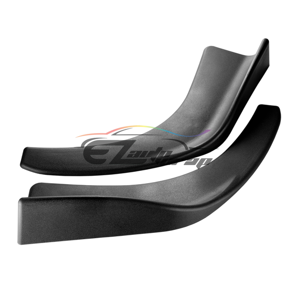 Universal Front Bumper Splitter Matte Black PC-BLS08PU