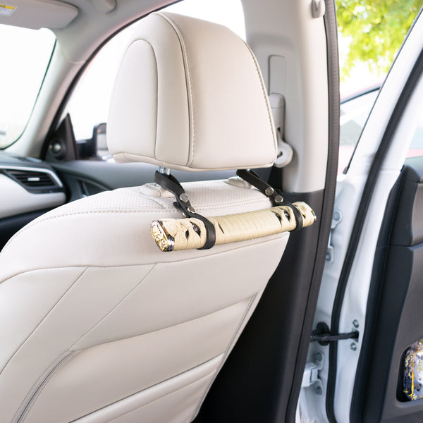 Universal Headrest Samurai Grab Handles 2pcs (Beige Black / Black / Black Red / Black White / Blue Black / Red Black)