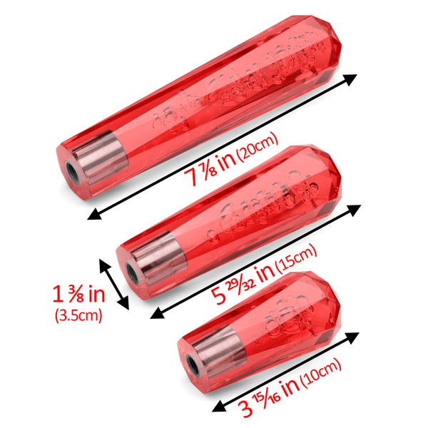 Transparent Bubble Shift Knob Manual (Blue / Clear / Gray / Purple / Red / Yellow) (10cm / 15cm / 20cm)