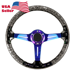 Crystal Steering Wheel PC-ST17 (Black / Blue / Glow / Green / Orange / Pink / Purple / Red / Teal / Clear / Yellow)