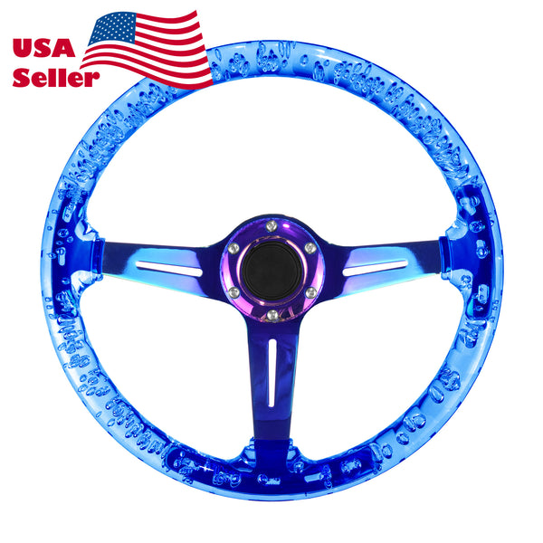 Crystal Steering Wheel PC-ST17 (Black / Blue / Glow / Green / Orange / Pink / Purple / Red / Teal / Clear / Yellow)