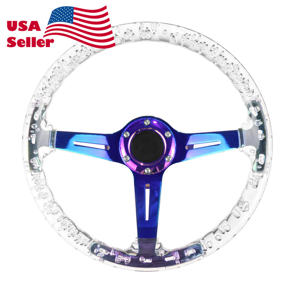 Crystal Steering Wheel PC-ST17 (Black / Blue / Glow / Green / Orange / Pink / Purple / Red / Teal / Clear / Yellow)
