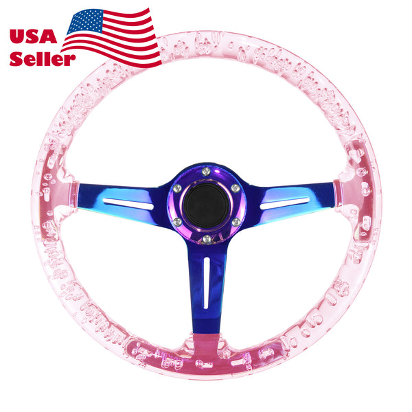 Crystal Steering Wheel PC-ST17 (Black / Blue / Glow / Green / Orange / Pink / Purple / Red / Teal / Clear / Yellow)