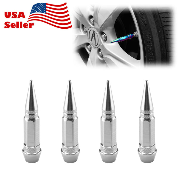 Long Spike Tire Valve Cap TVC28 (Black / Blue / Bronze / Champagne Gold / Gold / Green / Gunmetal Gray / Neo Chrome / Purple / Red / Silver)