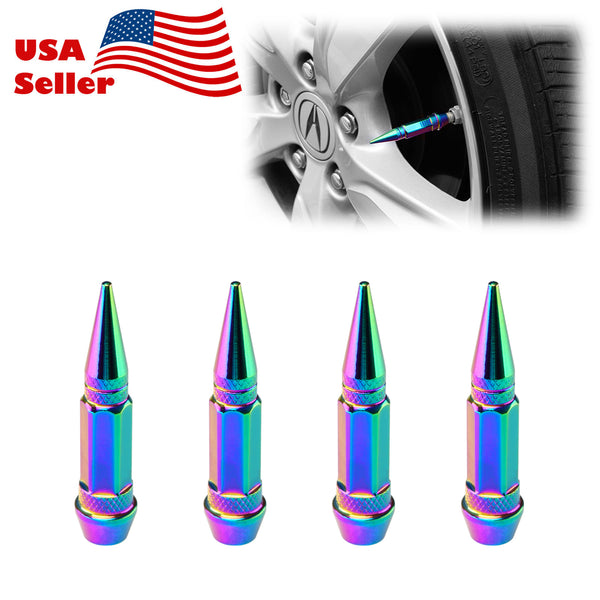 Long Spike Tire Valve Cap TVC28 (Black / Blue / Bronze / Champagne Gold / Gold / Green / Gunmetal Gray / Neo Chrome / Purple / Red / Silver)