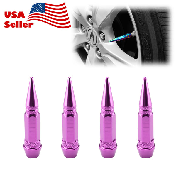 Long Spike Tire Valve Cap TVC28 (Black / Blue / Bronze / Champagne Gold / Gold / Green / Gunmetal Gray / Neo Chrome / Purple / Red / Silver)