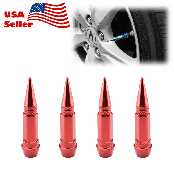 Long Spike Tire Valve Cap TVC28 (Black / Blue / Bronze / Champagne Gold / Gold / Green / Gunmetal Gray / Neo Chrome / Purple / Red / Silver)