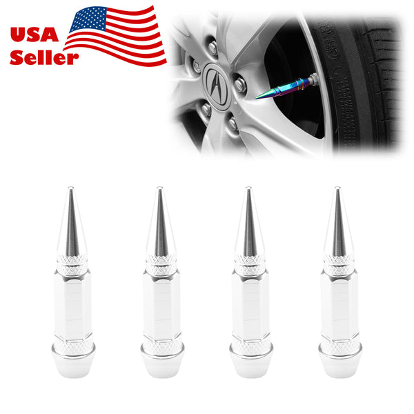 Long Spike Tire Valve Cap TVC28 (Black / Blue / Bronze / Champagne Gold / Gold / Green / Gunmetal Gray / Neo Chrome / Purple / Red / Silver)