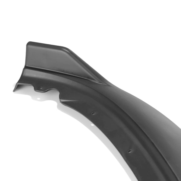 3pcs Front Bumper Lip For BMW Series 3 F30 F35 Base 2015-2019 PC-89691 (Carbon Fiber Textured Black / Gloss Black / Matte Black)