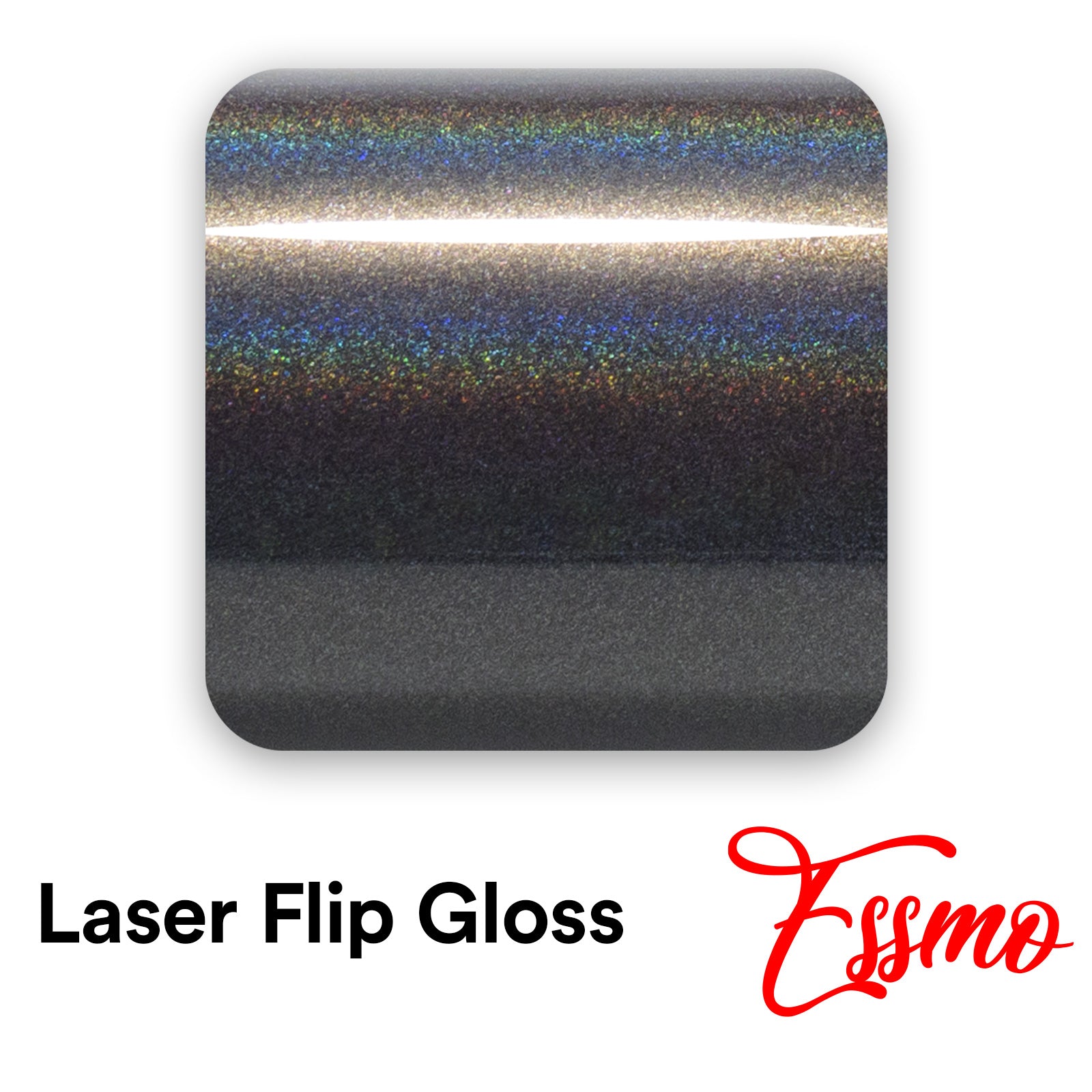 PET Laser Flip Gloss Gray Vinyl Wrap