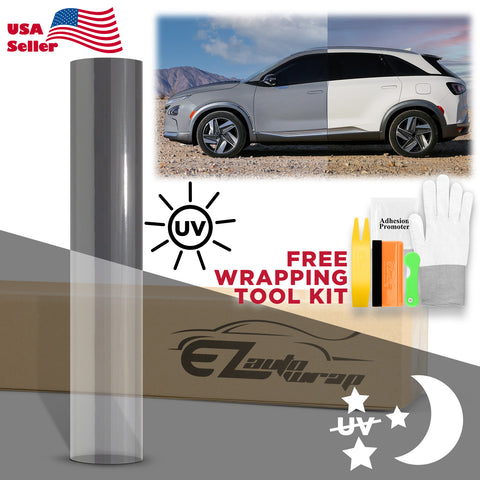 PPF Paint Protection Photochromic Film UV Color Change to Black 60"(Inches) Wide