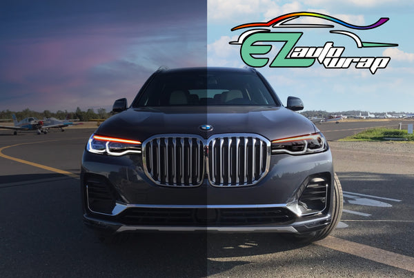 PPF Paint Protection Photochromic Film UV Color Change to Black 12"(Inches) Wide