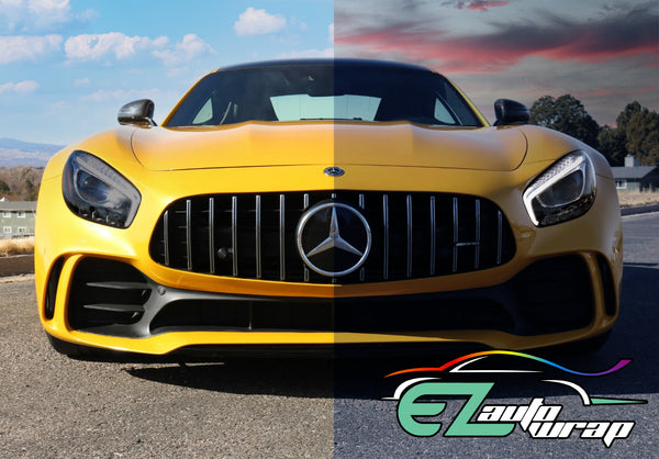 PPF Paint Protection Photochromic Film UV Color Change to Black 12"(Inches) Wide