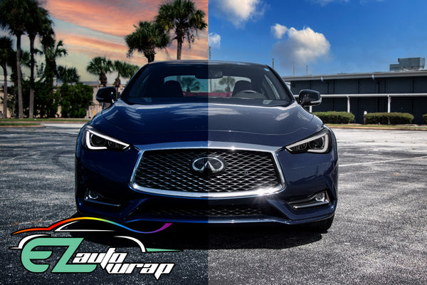 PPF Paint Protection Photochromic Film UV Color Change to Black 12"(Inches) Wide