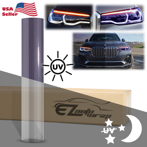 PPF Paint Protection Photochromic Film UV Color Change to Purple 12"(Inches) Wide