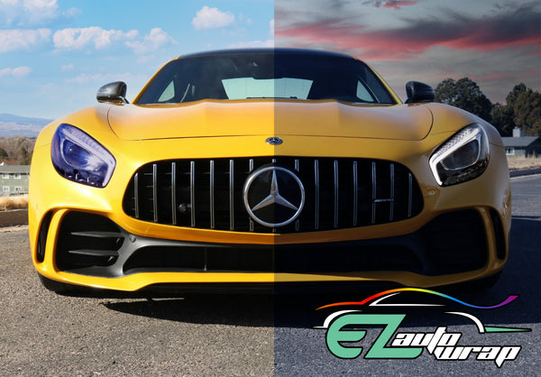 PPF Paint Protection Photochromic Film UV Color Change to Purple 12"(Inches) Wide