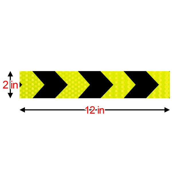 Reflective Safety Arrow Tape Strip (1 Foot Per Strip)