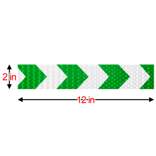 Reflective Safety Arrow Tape Strip (1 Foot Per Strip)