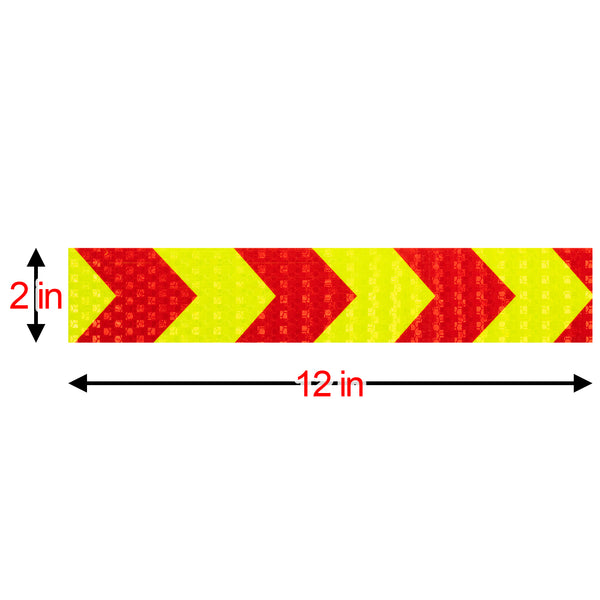 Reflective Safety Arrow Tape Strip (1 Foot Per Strip)