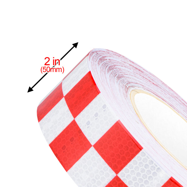 Reflective Safety Checker Tape 2 Inches x 120 Feet