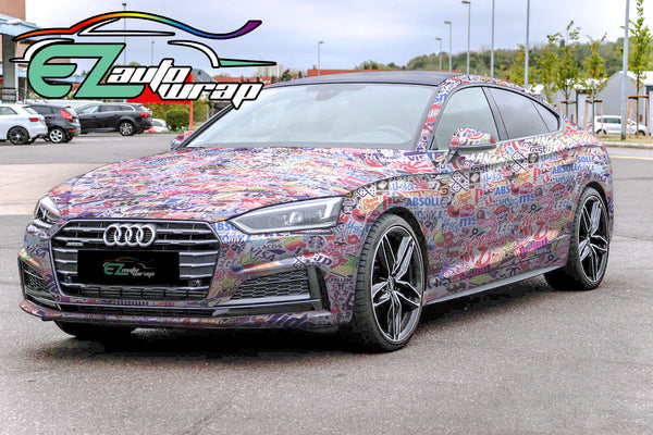 Sticker Bomb Anime Vinyl Wrap #ES
