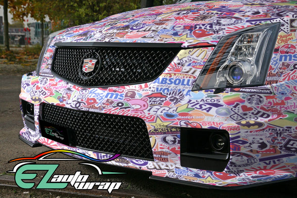 Sticker Bomb Anime Vinyl Wrap #ES