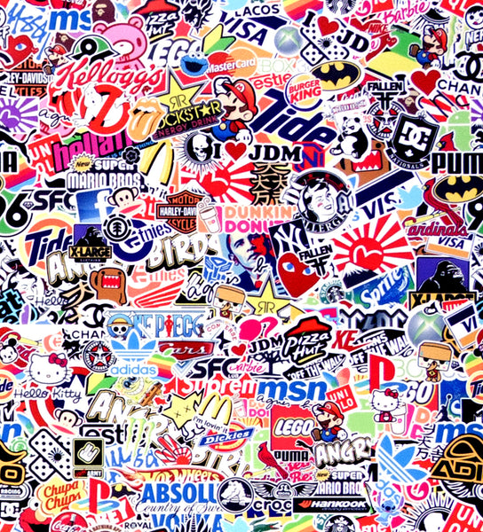Sticker Bomb Anime Vinyl Wrap #ES