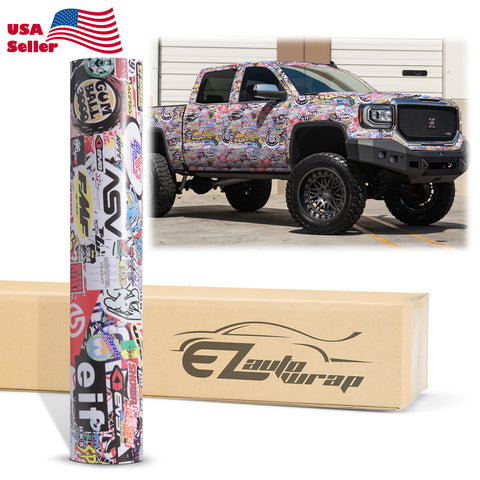 Sticker Bomb Anime Vinyl Wrap #LK