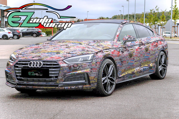 Sticker Bomb Anime Vinyl Wrap #LK