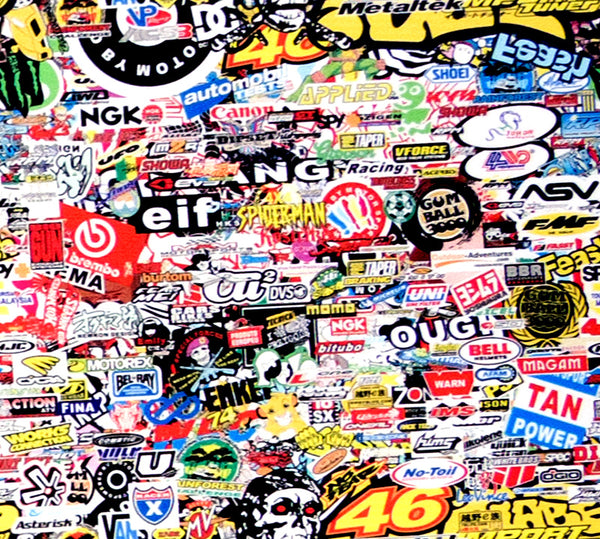 Sticker Bomb Anime Vinyl Wrap #LK