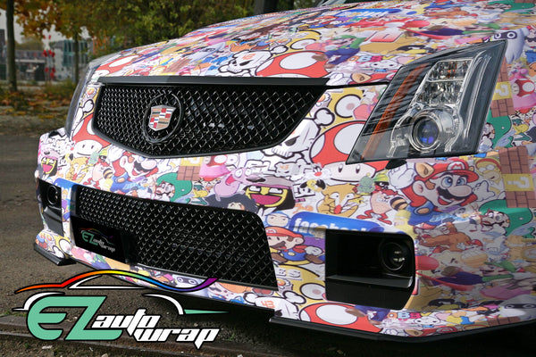 Sticker Bomb Anime Vinyl Wrap #MR