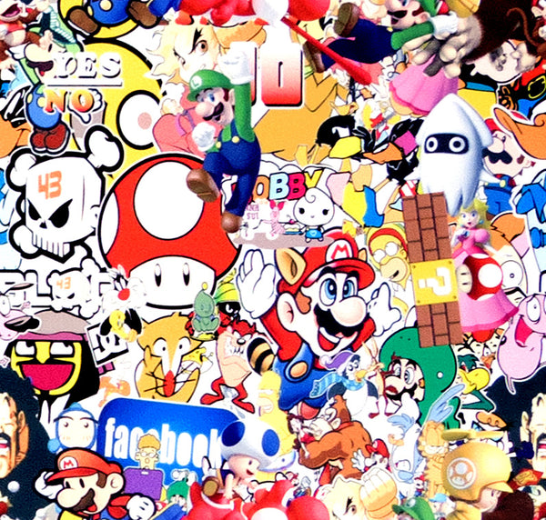 Sticker Bomb Anime Vinyl Wrap #MR