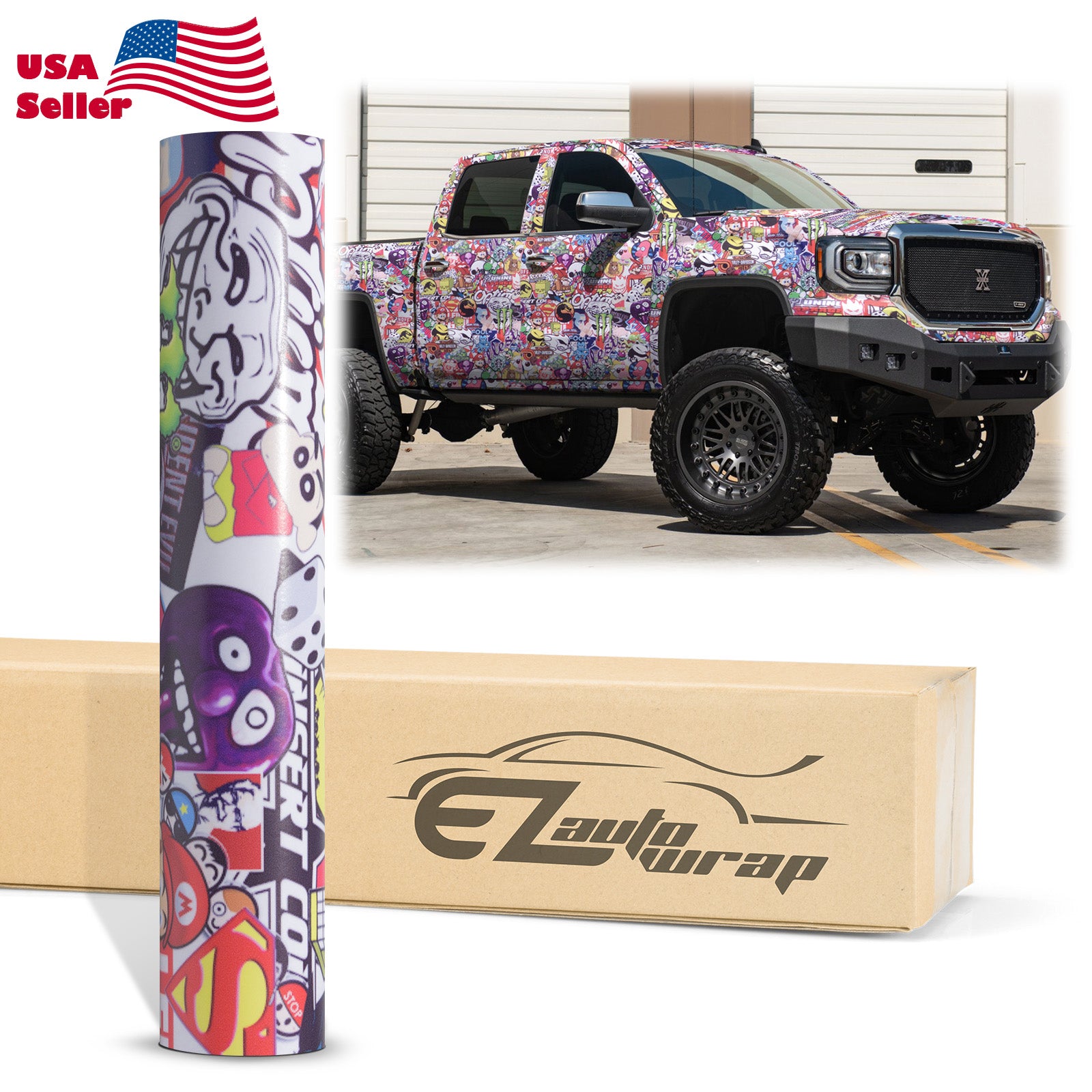 Sticker Bomb Anime Vinyl Wrap #ST
