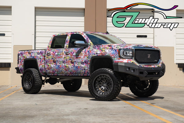 Sticker Bomb Anime Vinyl Wrap #ST