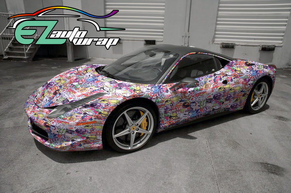Sticker Bomb Anime Vinyl Wrap #ST
