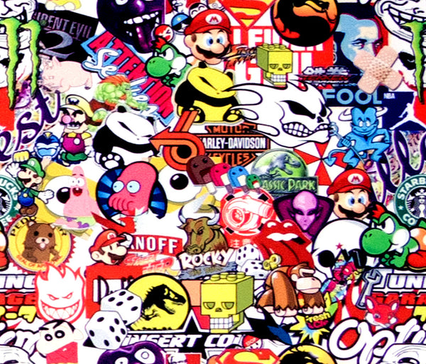 Sticker Bomb Anime Vinyl Wrap #ST