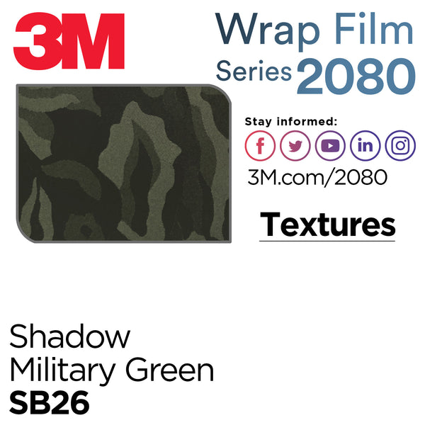 Genuine 3M 2080 Series Vinyl Wrap 1FTx5FT