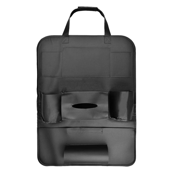 Car Seat Back Storage Leather Bag Organizer iPad iPhone Holder (Beige / Black / Brown)