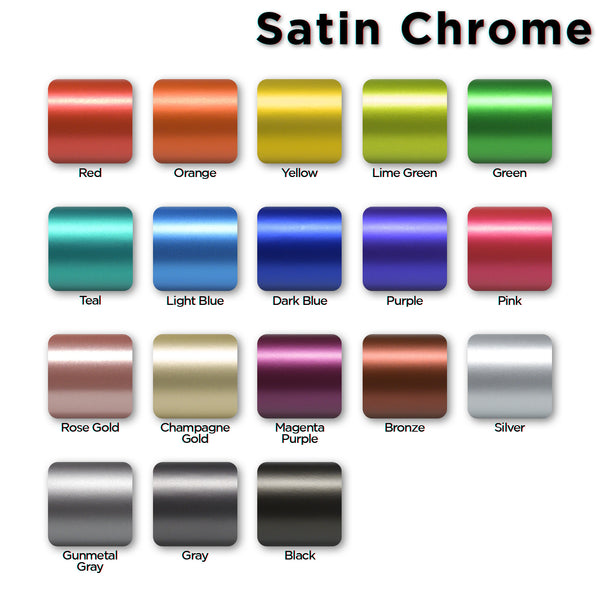 Satin Chrome Red Vinyl