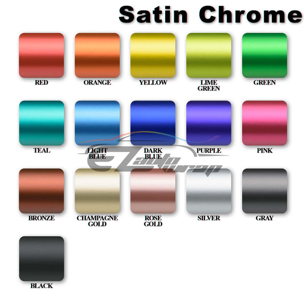 6pcs 4"x6" Satin Chrome GMC Emblem Overlay Vinyl Wrap